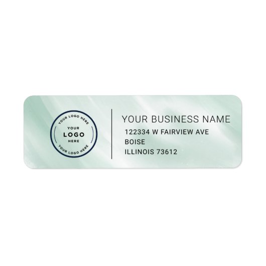 Étiquette Elegant Custom Business Return Address Label (Devant)
