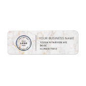 Étiquette Elegant Custom Business Return Address Label (Devant)
