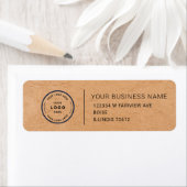 Étiquette Elegant Custom Business Return Address Label (En situation)