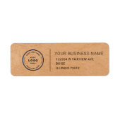 Étiquette Elegant Custom Business Return Address Label (Devant)