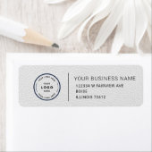 Étiquette Elegant Custom Business Return Address Label (En situation)