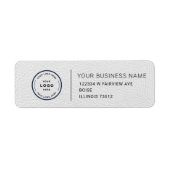 Étiquette Elegant Custom Business Return Address Label (Devant)