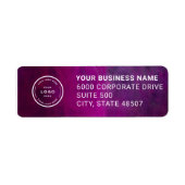 Étiquette Elegant Custom Business Return Address Label (Devant)