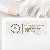 Étiquette Elegant Custom Business Return Address Label (En situation)