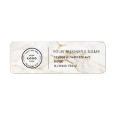 Étiquette Elegant Custom Business Return Address Label (Devant)