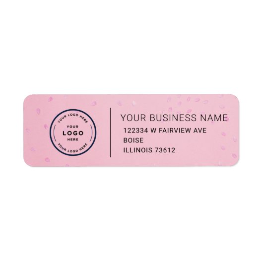 Étiquette Elegant Custom Business Return Address Label (Devant)