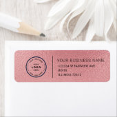 Étiquette Elegant Custom Business Return Address Label (En situation)