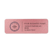Étiquette Elegant Custom Business Return Address Label (Devant)