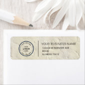 Étiquette Elegant Custom Business Return Address Label (En situation)