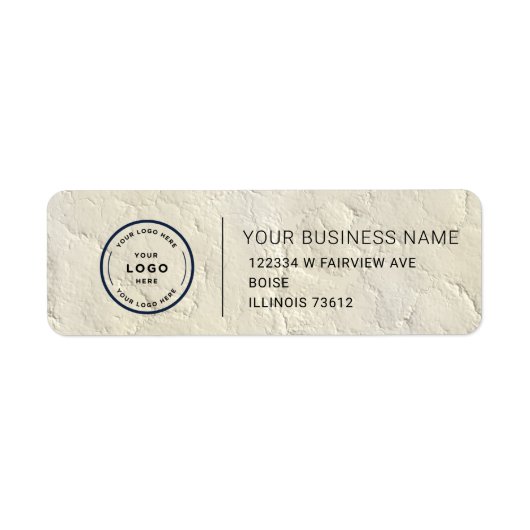 Étiquette Elegant Custom Business Return Address Label (Devant)