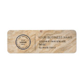 Étiquette Elegant Custom Business Return Address Label (Devant)