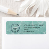 Étiquette Elegant Custom Business Return Address Label (En situation)
