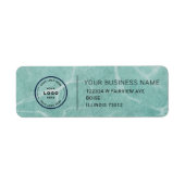 Étiquette Elegant Custom Business Return Address Label (Devant)