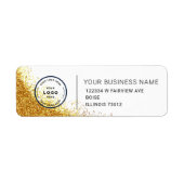Étiquette Elegant Custom Business Return Address Label (Devant)
