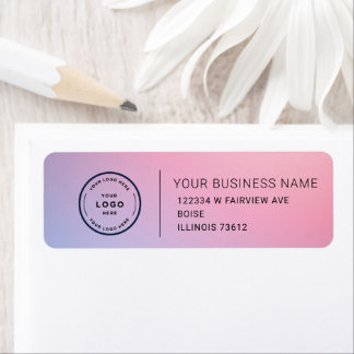 Étiquette Elegant Custom Business Return Address Label