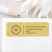 Étiquette Elegant Custom Business Return Address Label (En situation)