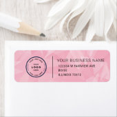 Étiquette Elegant Custom Business Return Address Label (En situation)