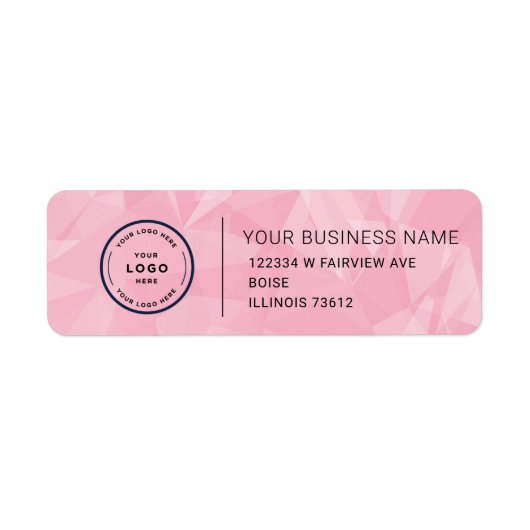 Étiquette Elegant Custom Business Return Address Label (Devant)
