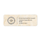 Étiquette Elegant Custom Business Return Address Label (Devant)