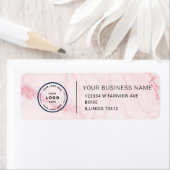 Étiquette Elegant Custom Business Return Address Label (En situation)