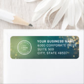 Étiquette Elegant Custom Business Return Address Label (En situation)