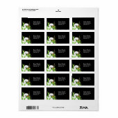 Étiquette Élégant cygne blanc (Feuille entière)