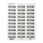 Étiquette Elegant Deer Buck Mariages Adresse de retour (Feuille entière)