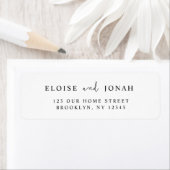 Étiquette Élégant Design élégant Mariage moderne Couple Simp (En situation)