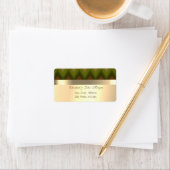 Étiquette Elégant Design Faux Gold, Ombre Zigzag Chevron (En situation)