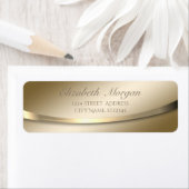 Étiquette Élégant Design Moderne Sophistiqué, Or (En situation)
