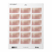 Étiquette Elégant Design, Rose, Fux Gold Foil Confetti (Feuille entière)