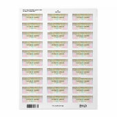 Étiquette Élégant diamant d'or Holographique (Feuille entière)