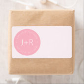 Étiquette Élégant do-it-yourself Couples Monogramme & Editab (En situation)