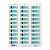 Étiquette Élégant Drôle Mignon Chat Label (Feuille entière)