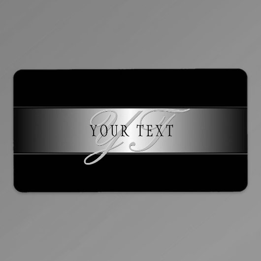 Étiquette Élégant écriture de script de monogramme modifiabl