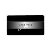 Étiquette Élégant écriture de script de monogramme modifiabl (Devant)