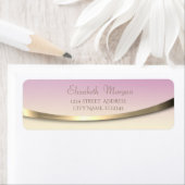 Étiquette Elégant élégant moderne or Ombre (En situation)