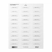 Étiquette Élégant élégant tendance Unique Spécial Profession (Feuille entière)