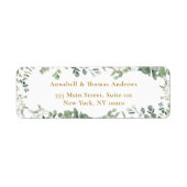 Étiquette Élégant, Eucalyptus (Devant)