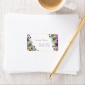 Étiquette Elégant Fleurs Aquarelles Modernes, Chic (En situation)