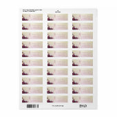 Étiquette Élégant floral tendance (Feuille entière)