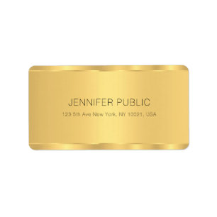 Étiquette Élégant Glamor Gold Elegant Modèle Livraison