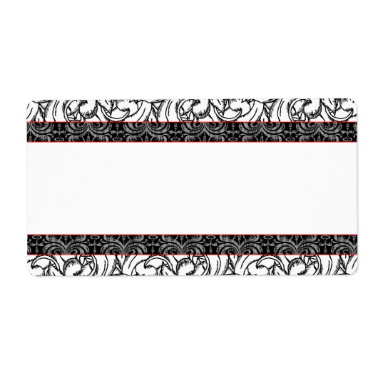 Étiquette Élégant graveur Renaissance Style antique (Devant)