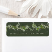 Étiquette Elegant Green Eucalyptus Wedding Envelope (En situation)