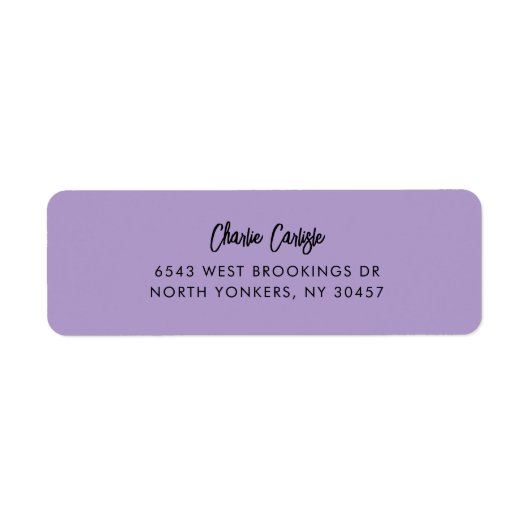 Étiquette Elegant Handwritten Script Return Address (Devant)