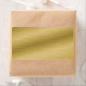 Étiquette Elégant look d'or brossé (En situation)