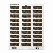 Étiquette Elegant Mable (Feuille entière)