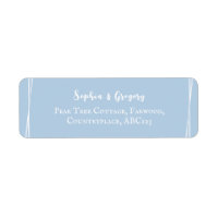 Élégant Mariage Personnalisé Bleu Clair