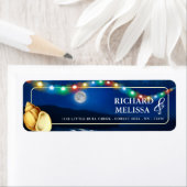 Étiquette Elégant mariage sur la plage au clair de lune (En situation)