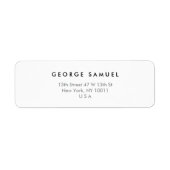 Étiquette Elegant Minimal Business Branding (Devant)